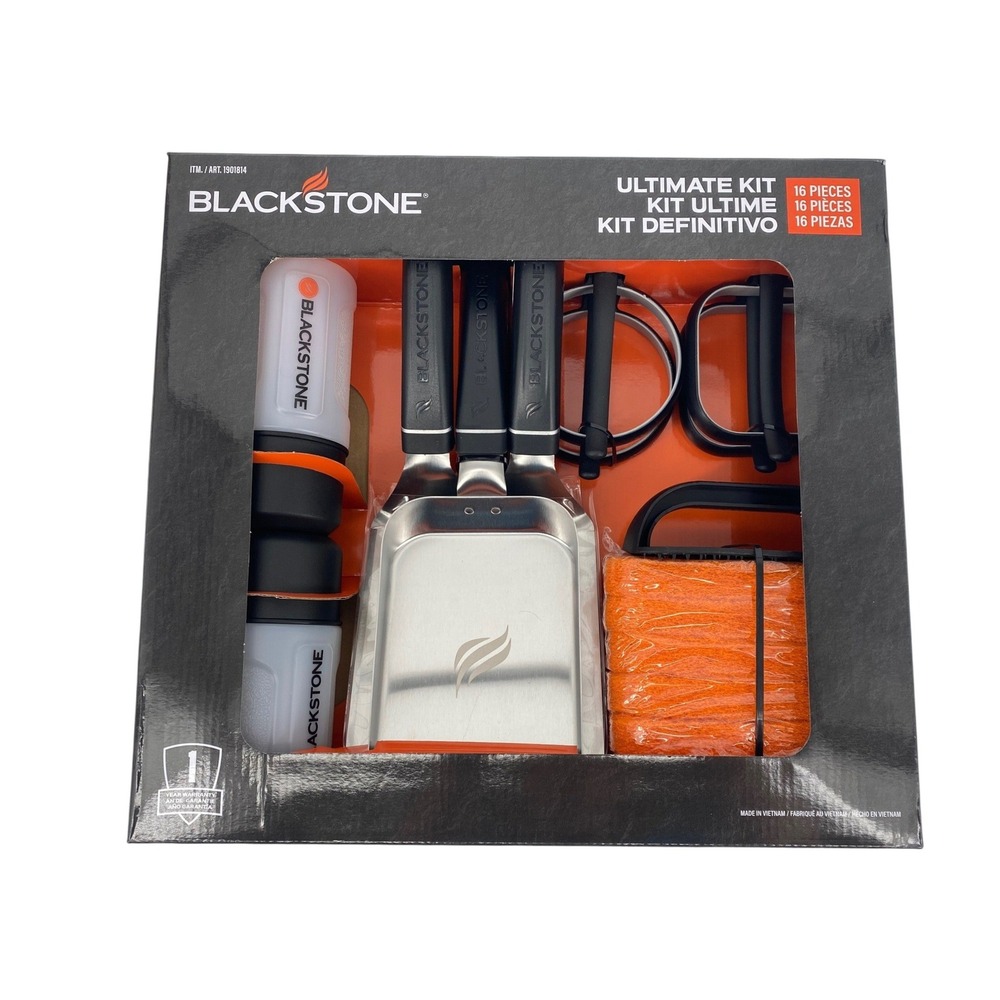 Blackstone Ultimate Kit 16 Piece Griddle Tool Set New 1901814 Spatulas Scraper